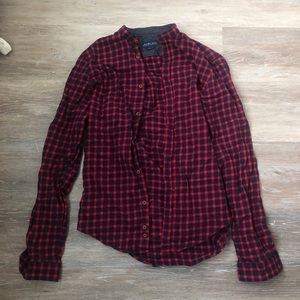 ZARA MAN RED & BLUE BUTTON DOWN